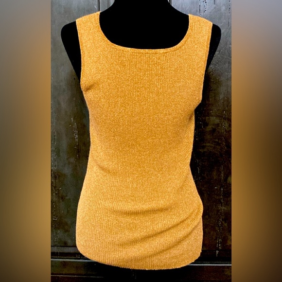 Pierre Cardin Brown Metallic sleeveless sweater tank - Size small - Picture 3 of 9
